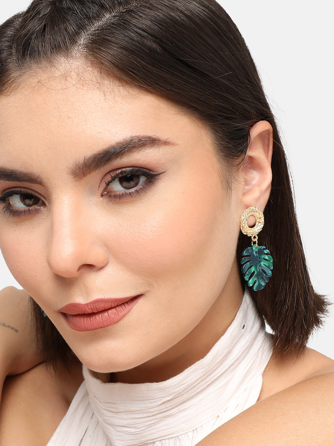 GOLD PLATED PARTY DESIGNER DROP EARRING FOR WOMEN