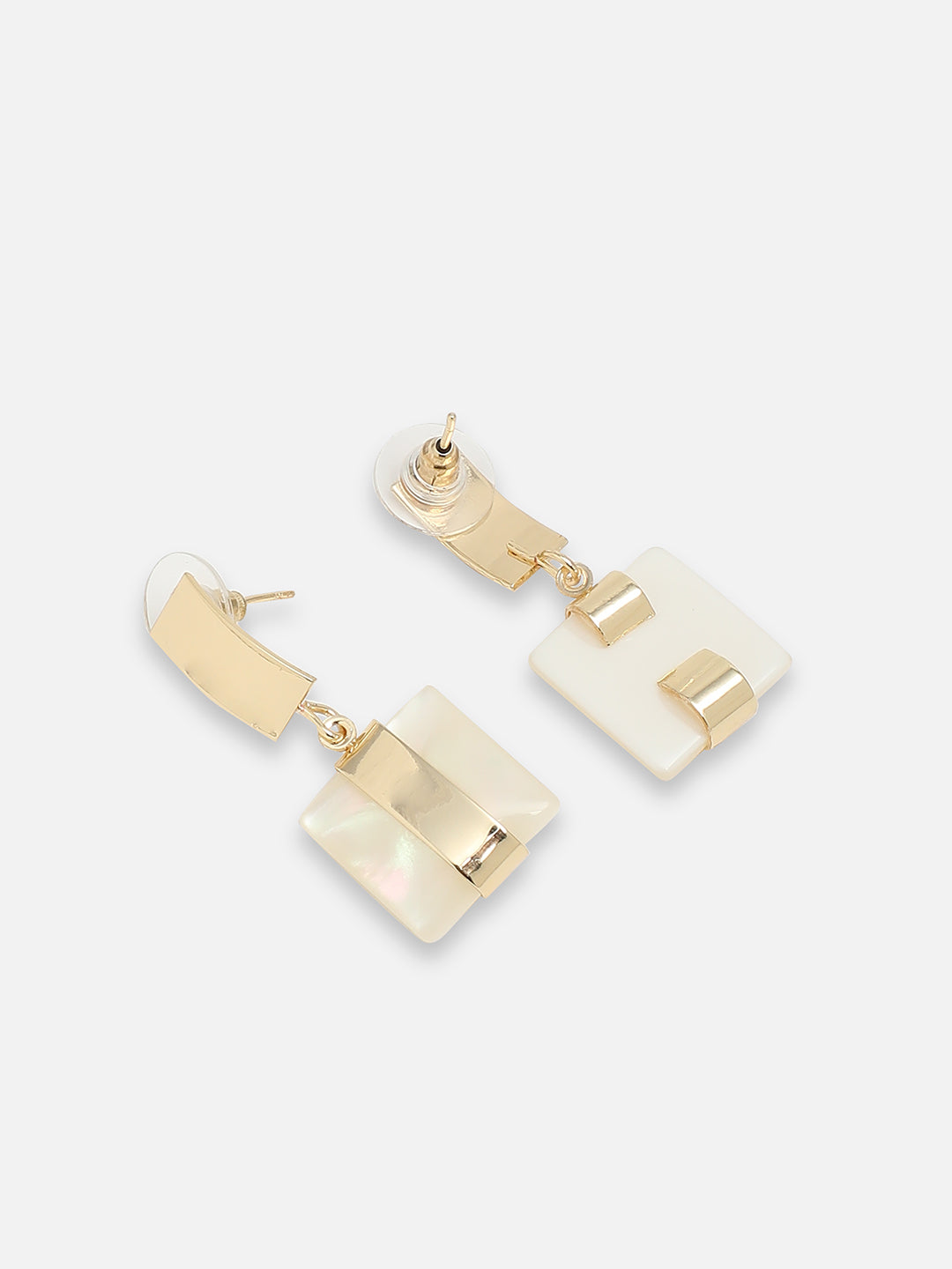 GOLD PLATED PARTY DESIGNER STONE DROP EARRING FOR WOMEN