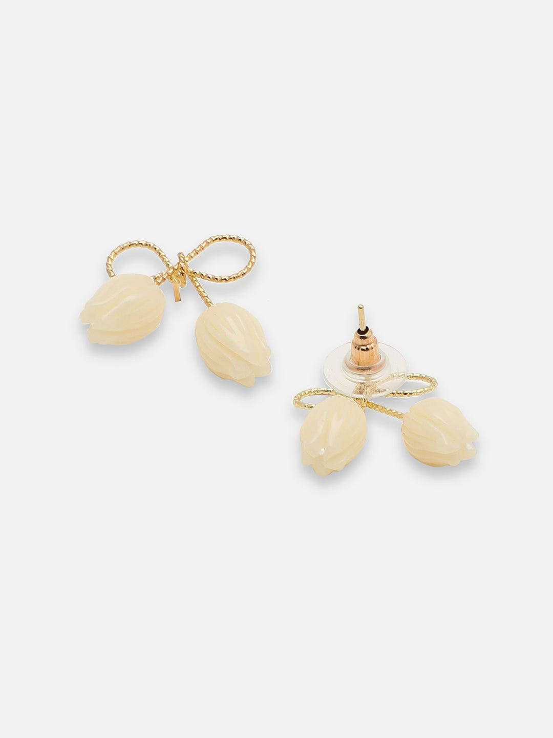 GOLD PLATED PARTY PEARLS DROP EARRING FOR WOMEN