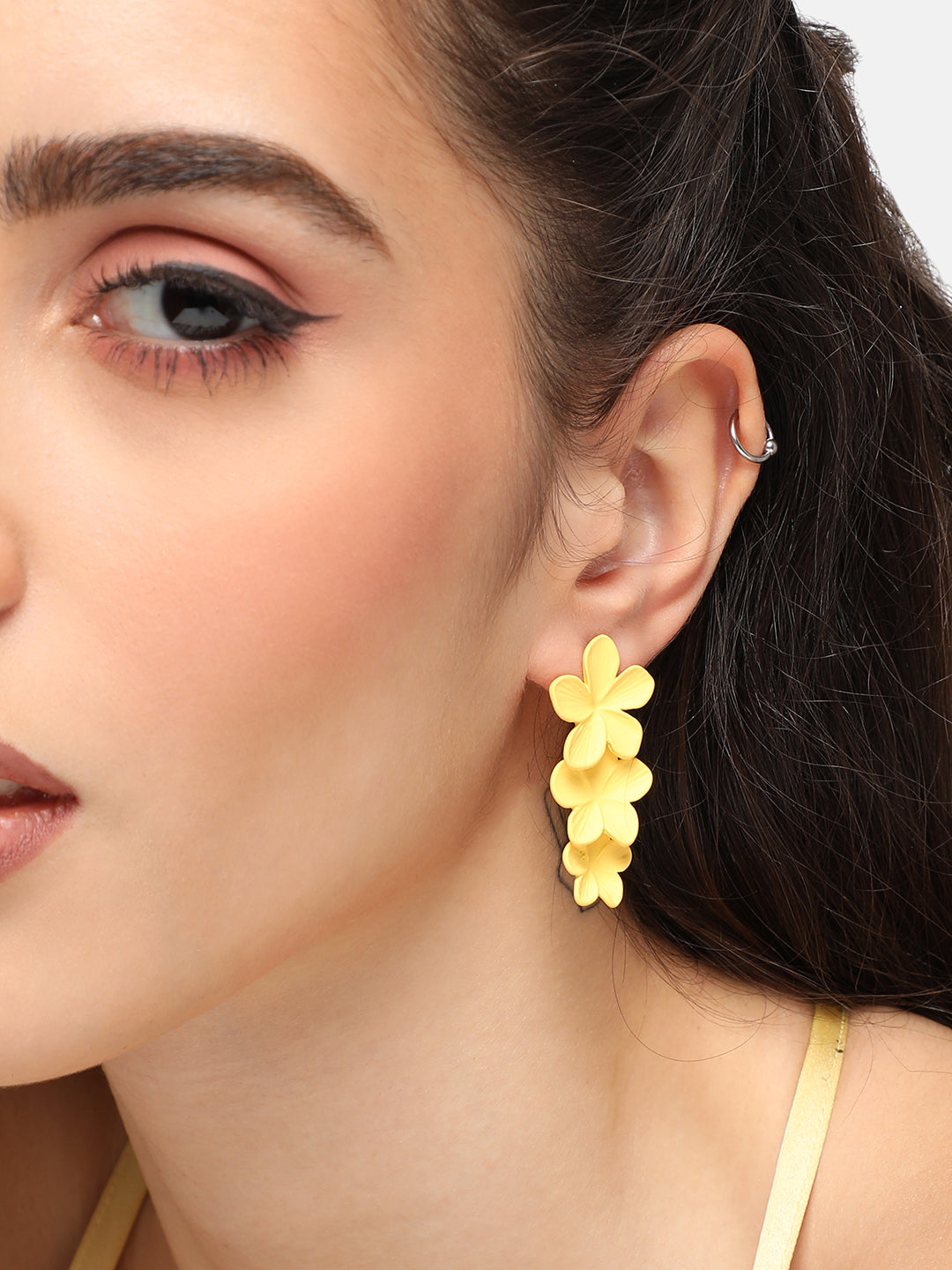 GOLD PLATED PARTY DESIGNER DROP EARRING FOR WOMEN