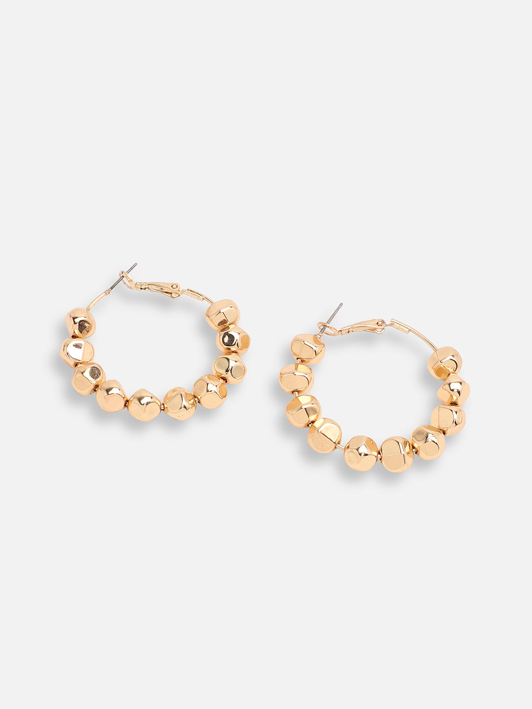 GOLD PLATED PARTY DESIGNER HOOP EARRING FOR WOMEN