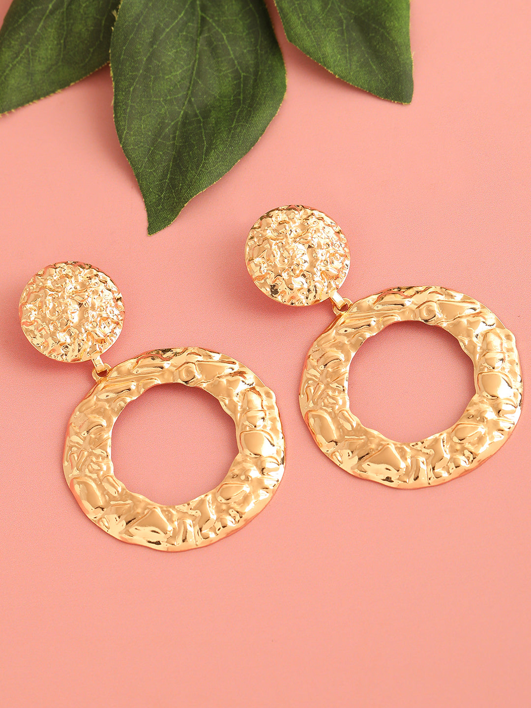 GOLD PLATED PARTY DESIGNER DROP EARRING FOR WOMEN