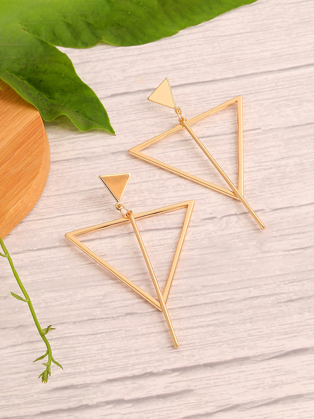 GOLD PLATED PARTY DESIGNER DROP EARRING FOR WOMEN