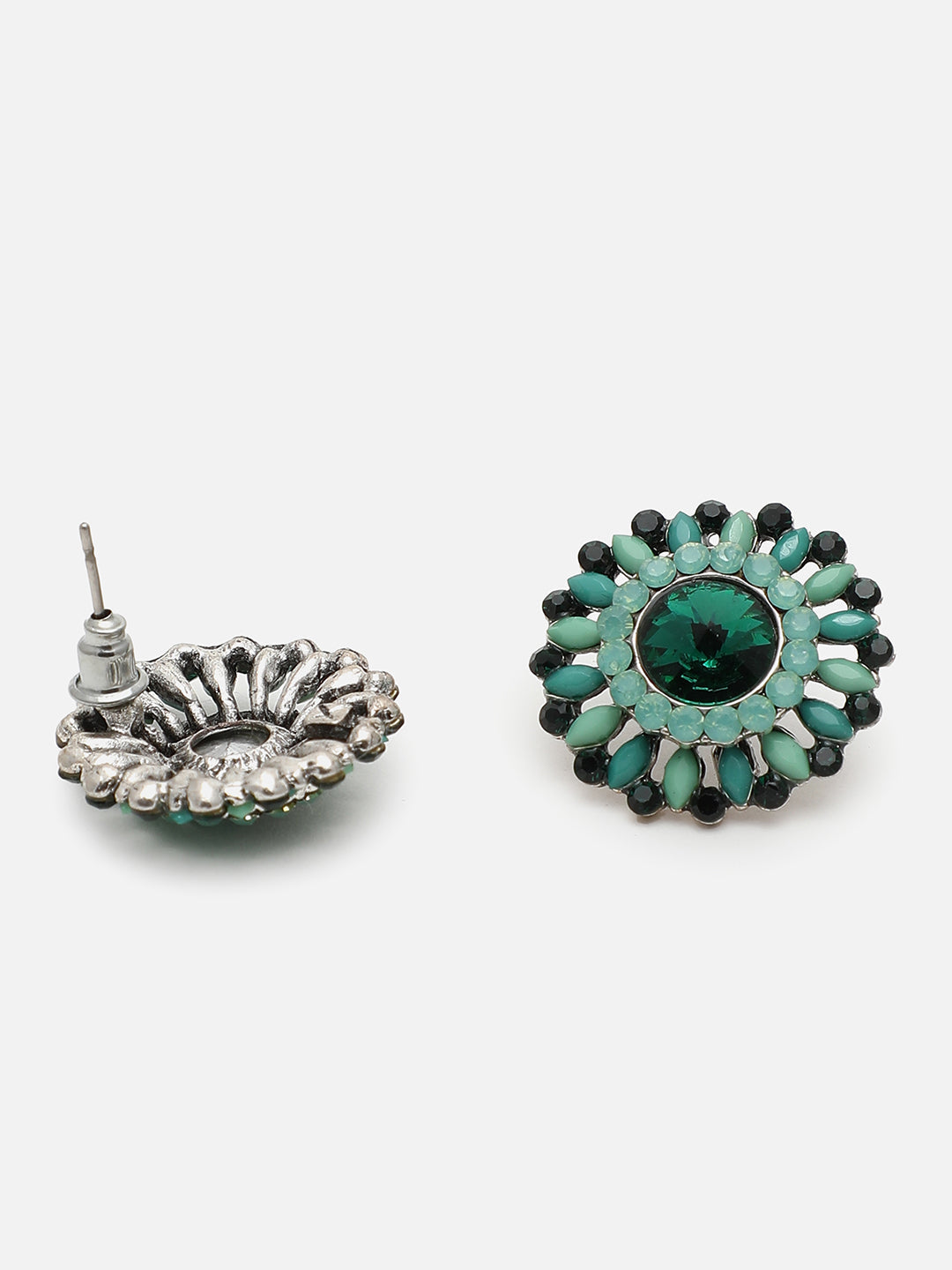 Gold Plated Designer Stone Stud