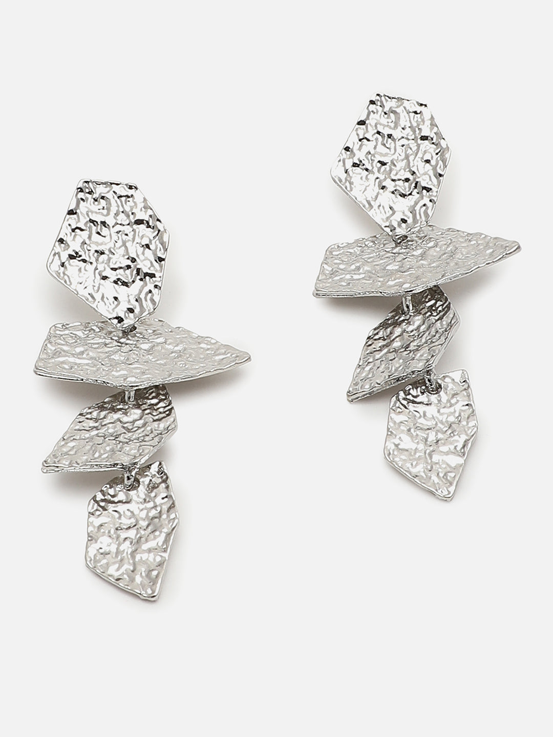 Silver Plated Designer Drop Earring