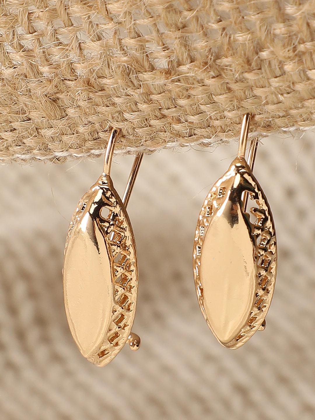 GOLD PLATED PARTY DESIGNER STONE DROP EARRING FOR WOMEN