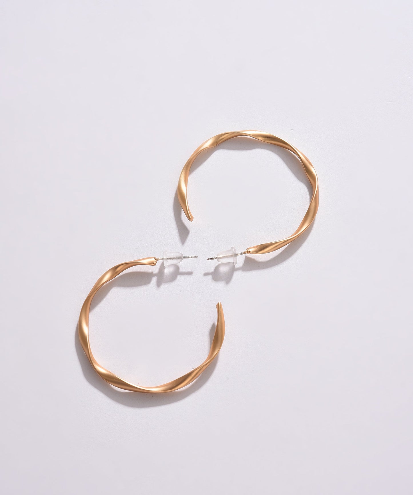 Pack of 2 Gold Plated Designer Hoop Earring