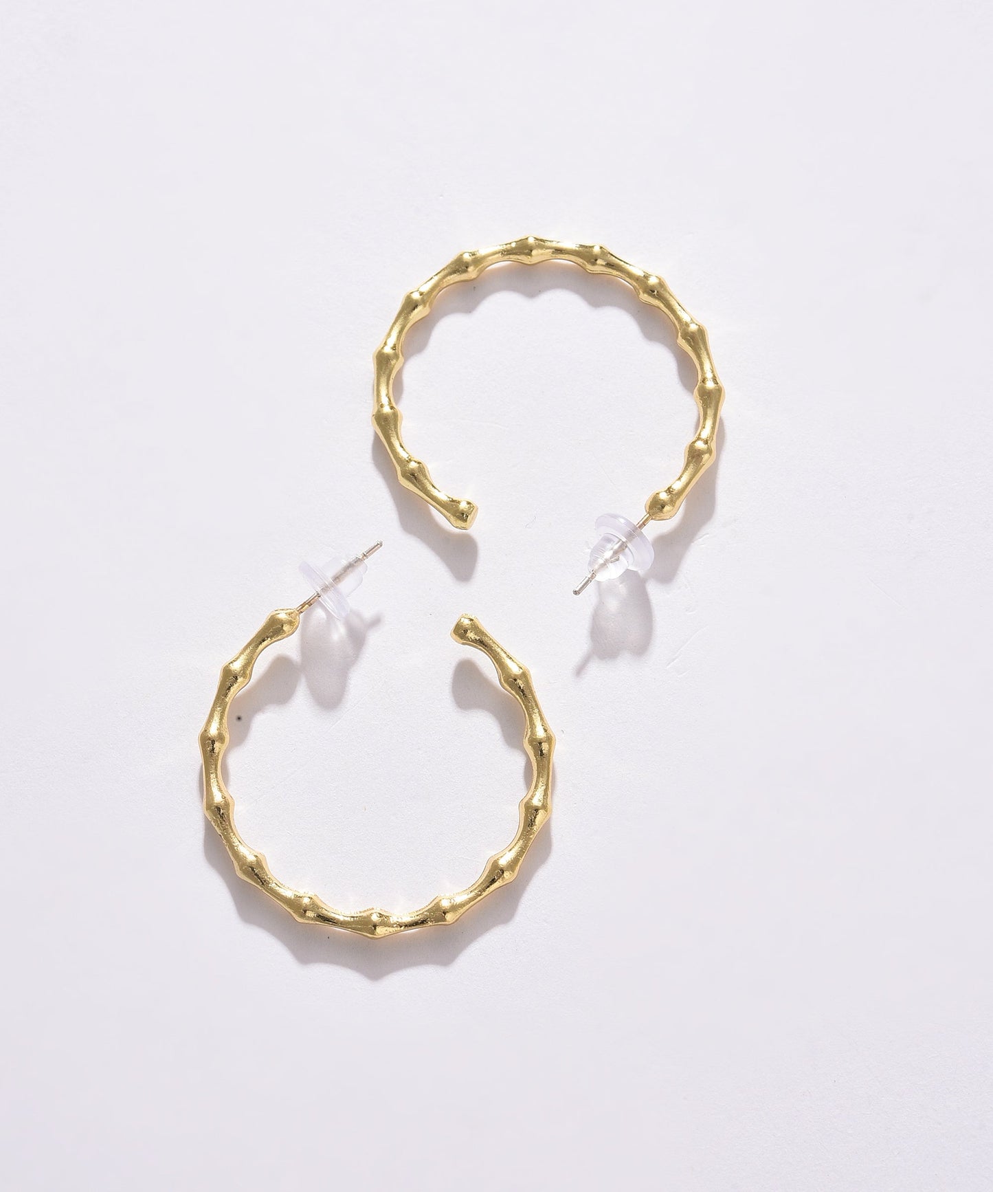 Pack of 2 Gold Plated Designer Hoop Earring