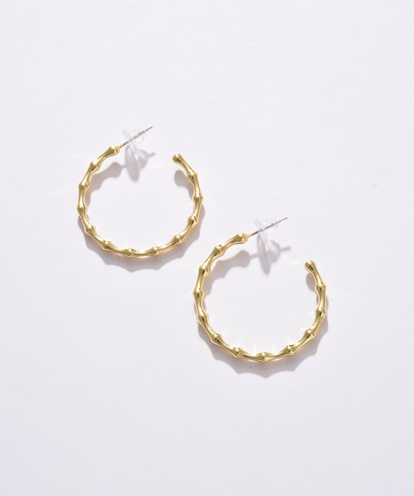 Pack of 2 Gold Plated Designer Hoop Earring