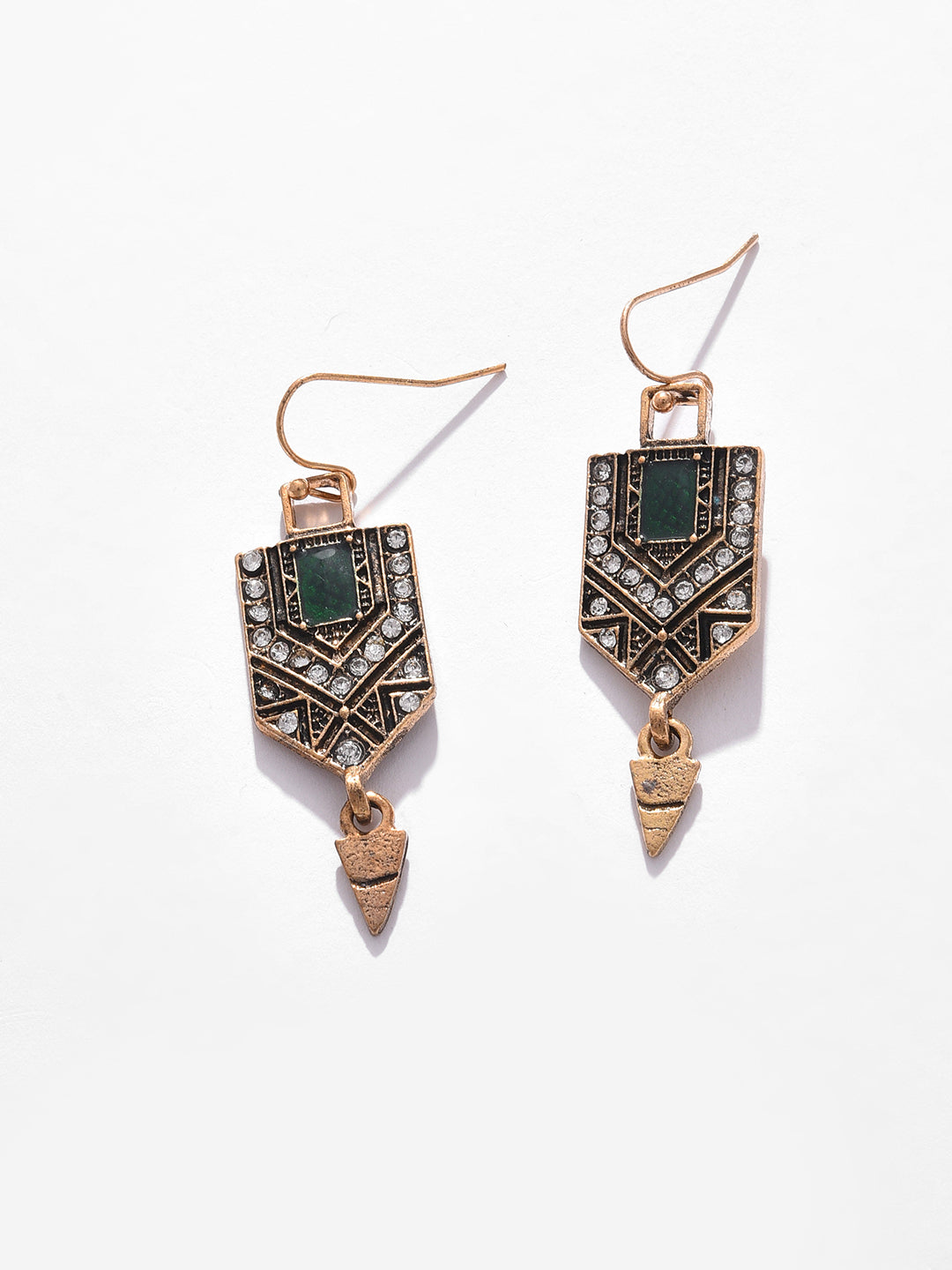 Silver Plated Designer Drop Earrings