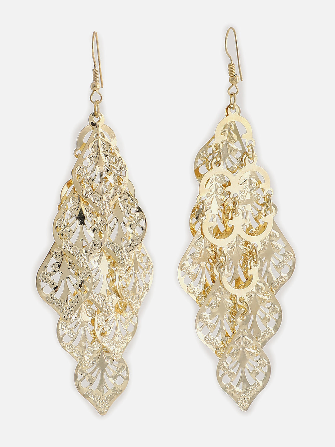 Gold Plated Designer Drop Earring