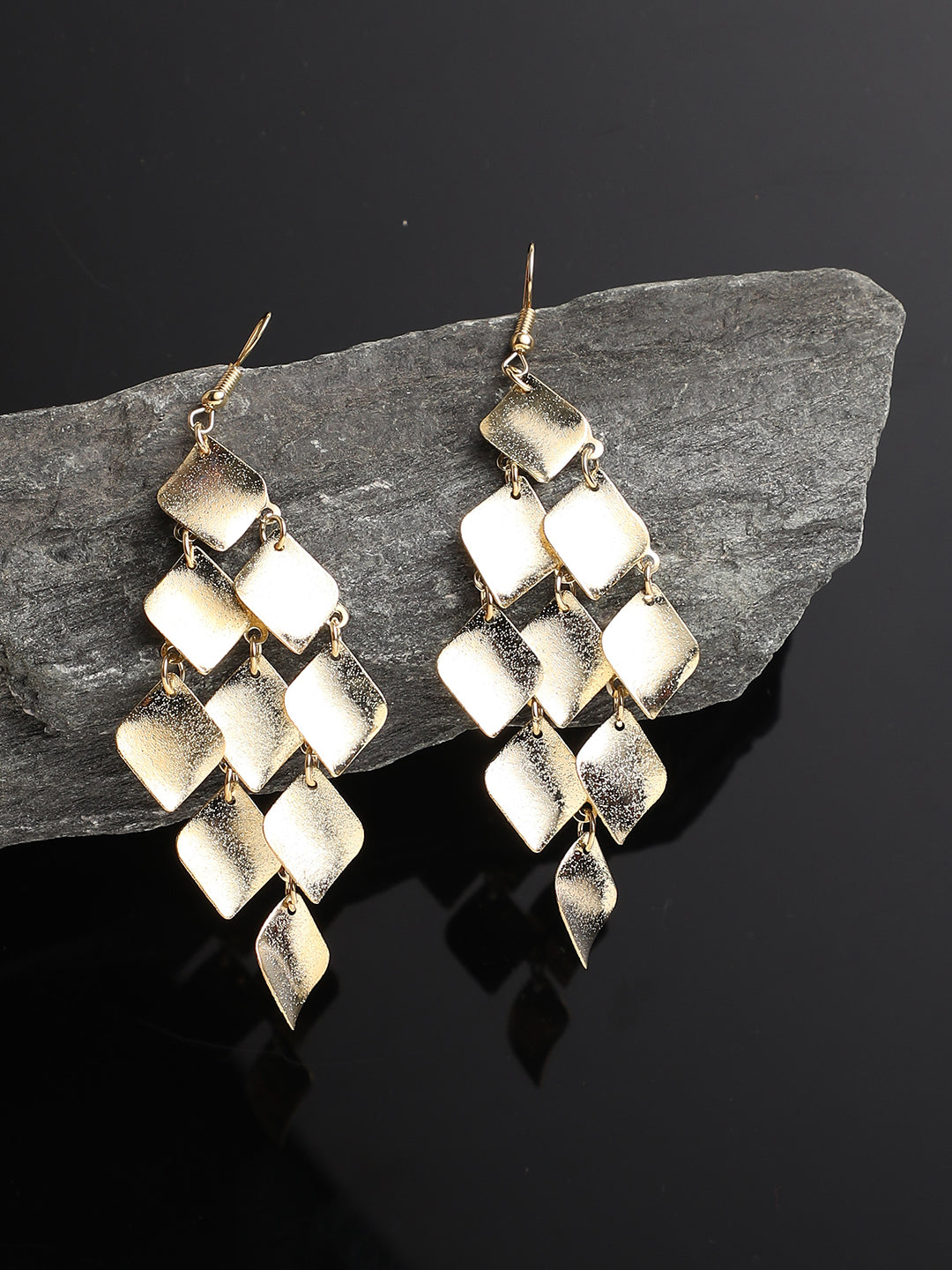 Gold Plated Designer Drop Earring