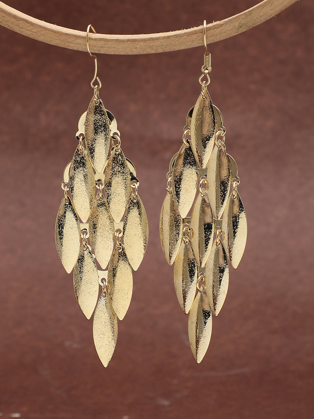 Gold Plated Designer Drop Earring