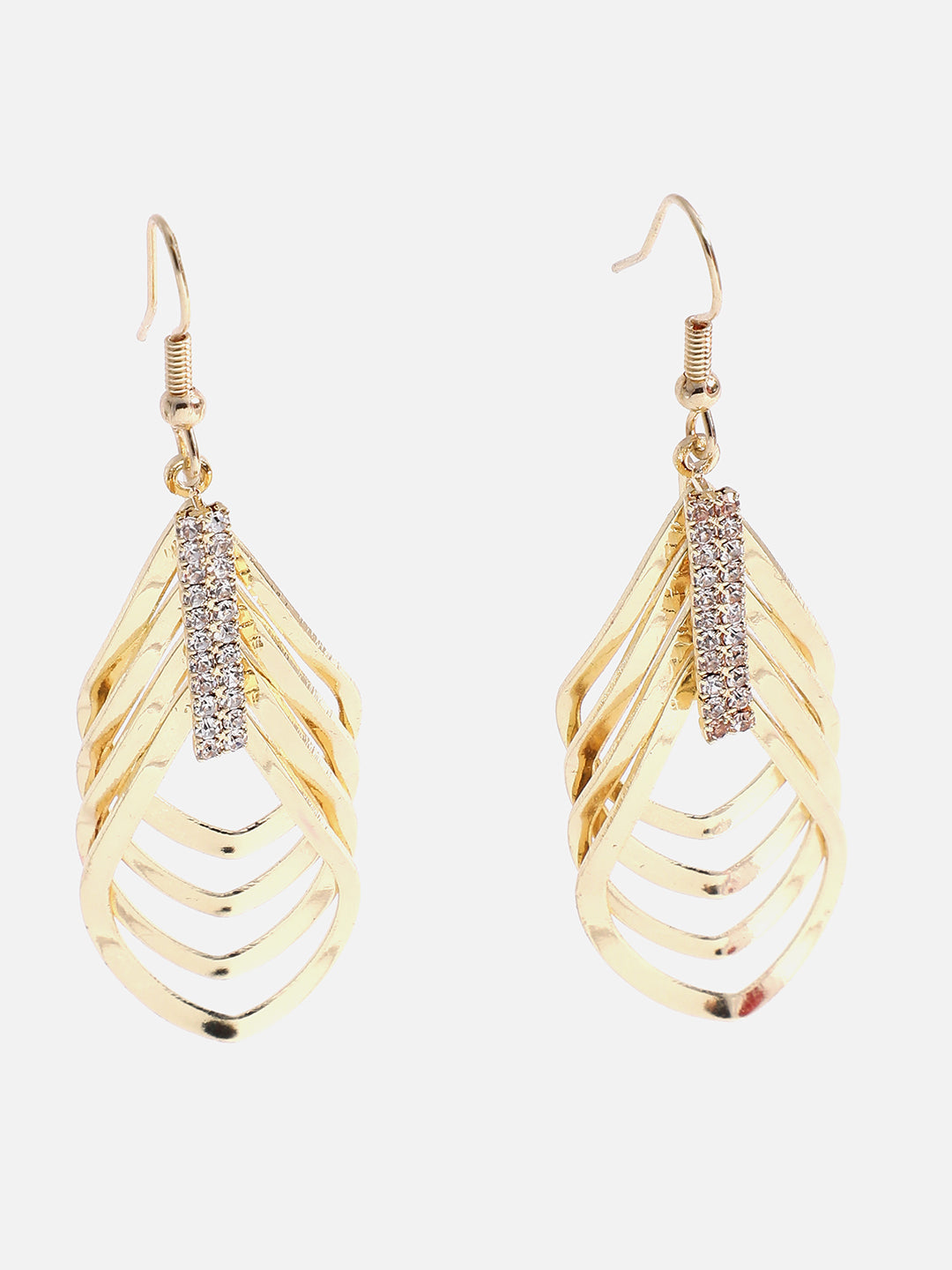 Gold Plated Designer Drop Earring