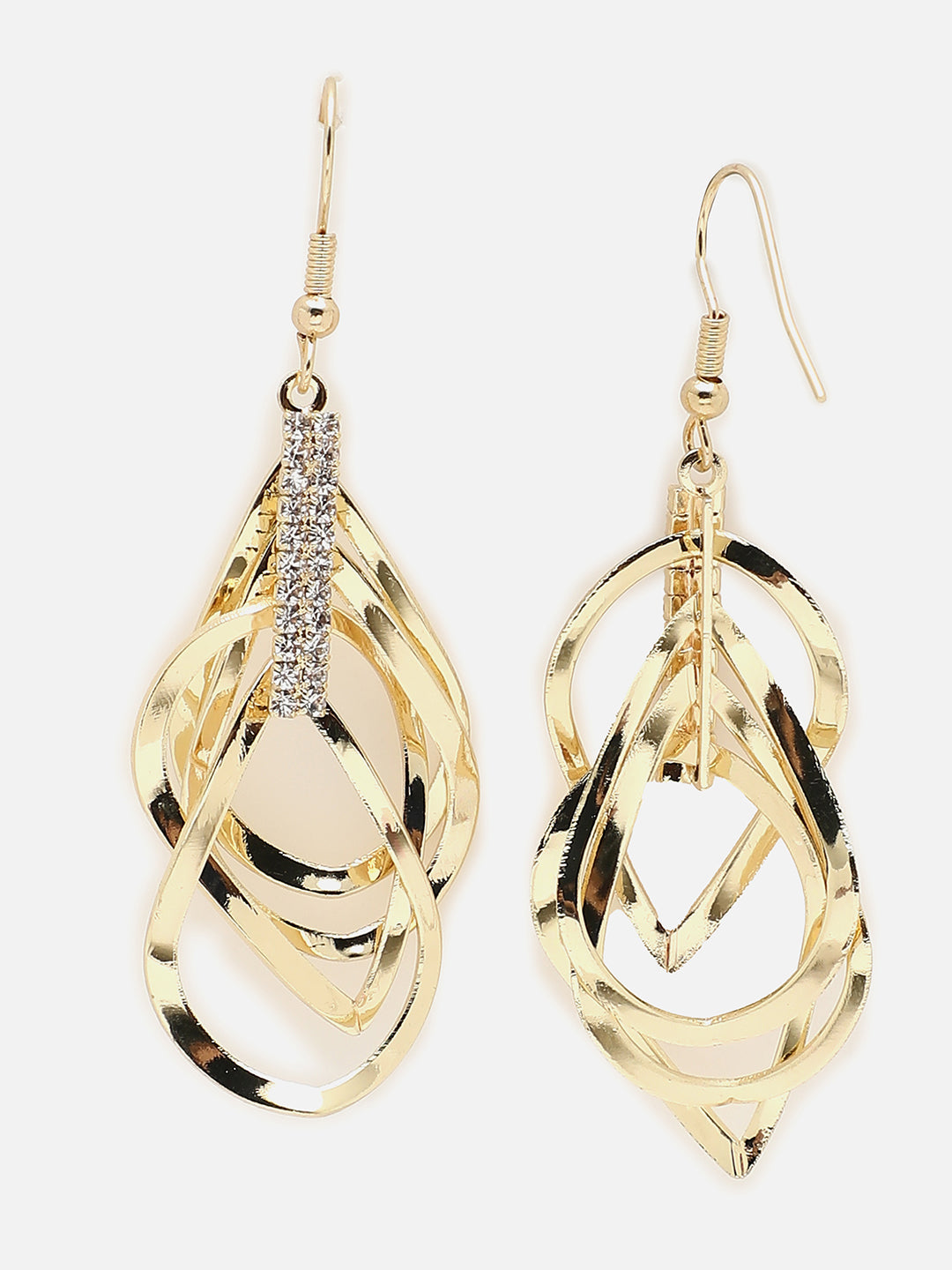 Gold Plated Designer Drop Earring