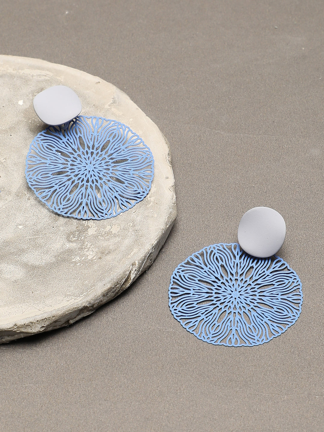 Gold Plated Designer Stone Drop Earring