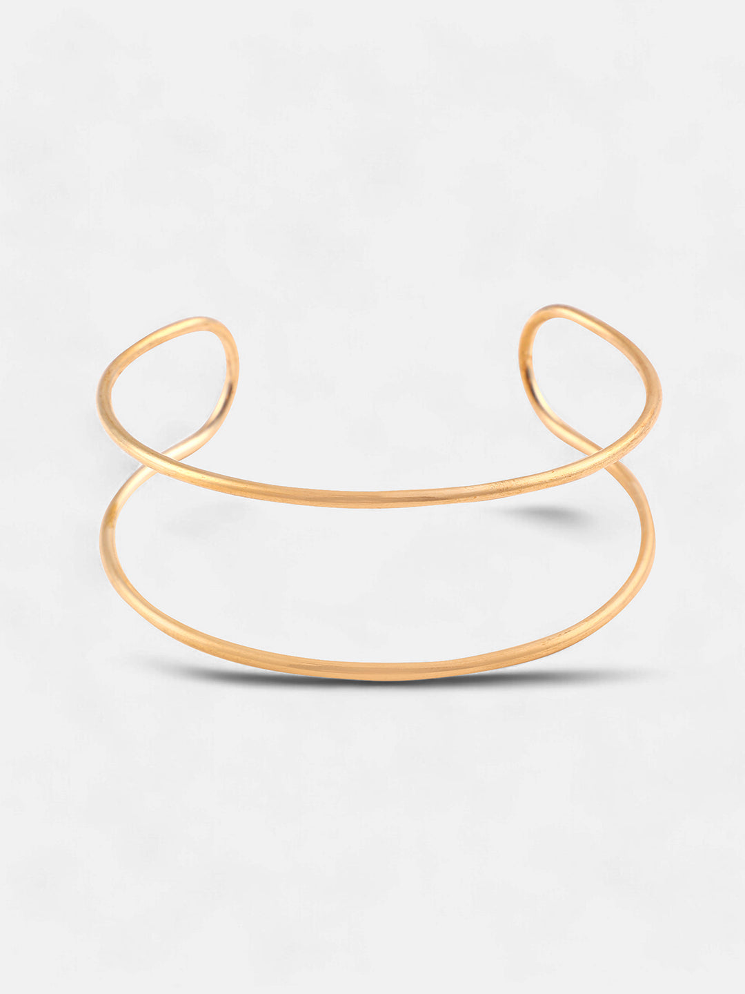 The Minimal Lined Cuff Armlet - California Gold-SOHIAR6197