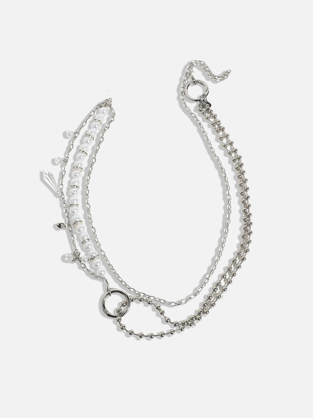Silver-Plated Pearl Necklace