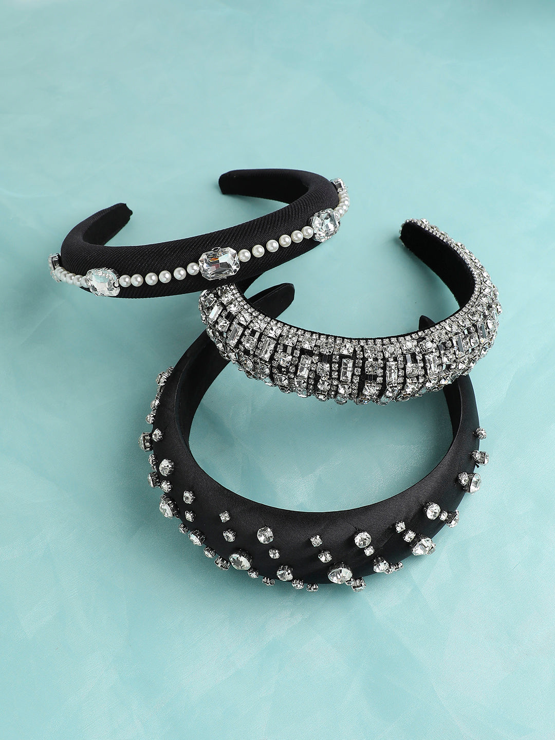 Set of 3 Embellished Hairband