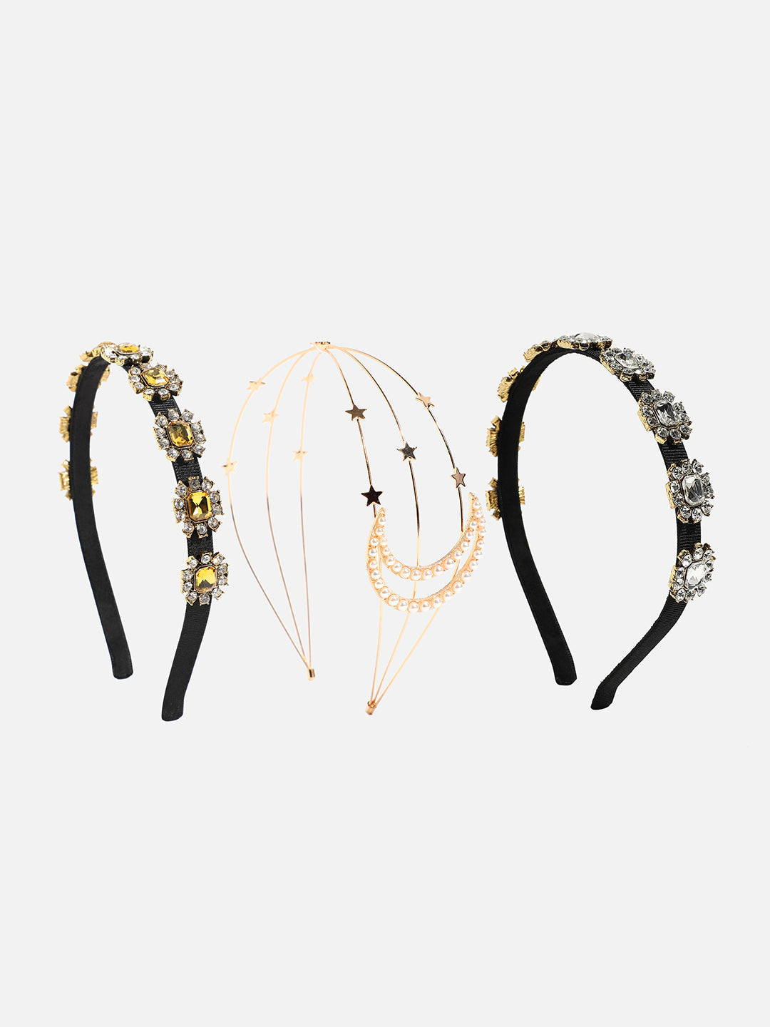 Set of 3 Embellished Hairbands