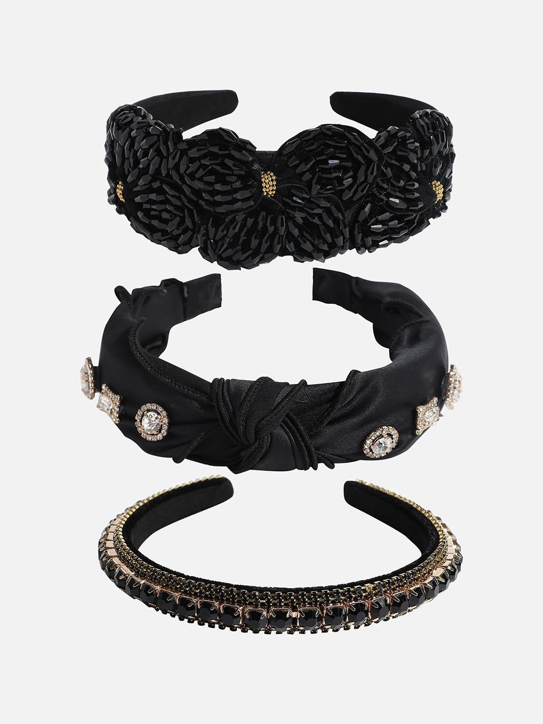 Set of 3 Embellished Hairband