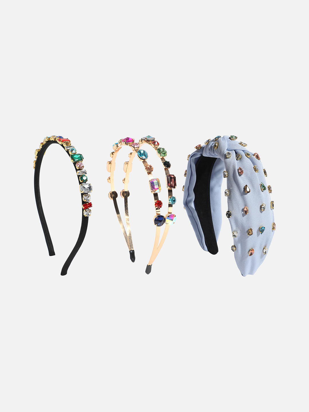 Retro Revival Set of 3 Beaded Hairband