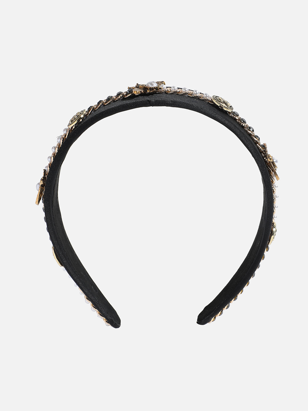 Women's The Tweed Knot Hairband - Charcoal Black