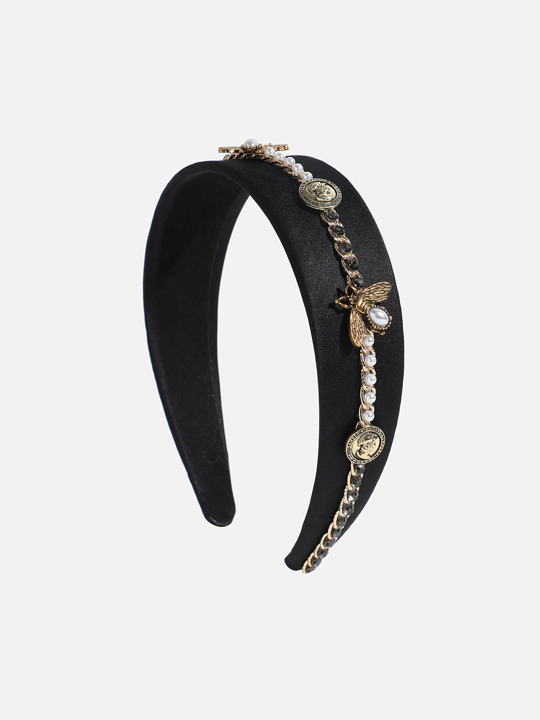 Women's The Tweed Knot Hairband - Charcoal Black
