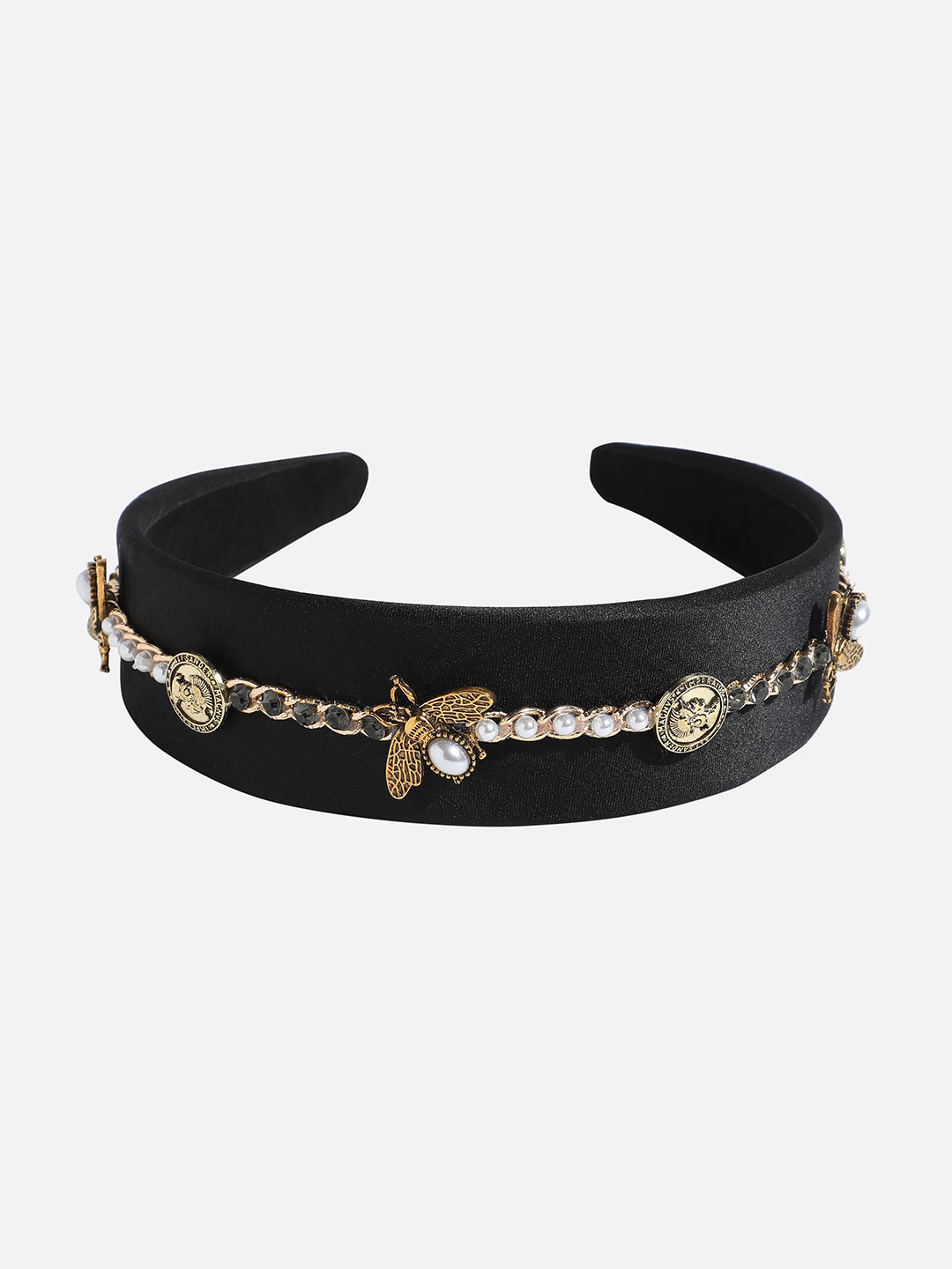 Women's The Tweed Knot Hairband - Charcoal Black