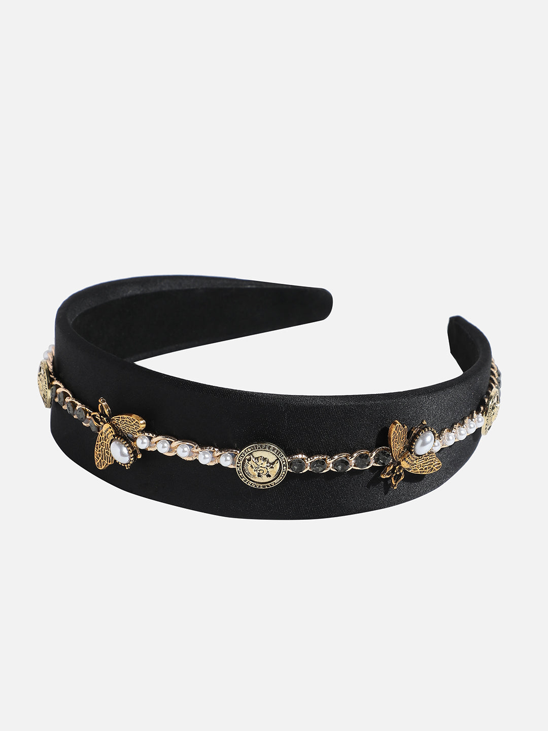 Women's The Tweed Knot Hairband - Charcoal Black