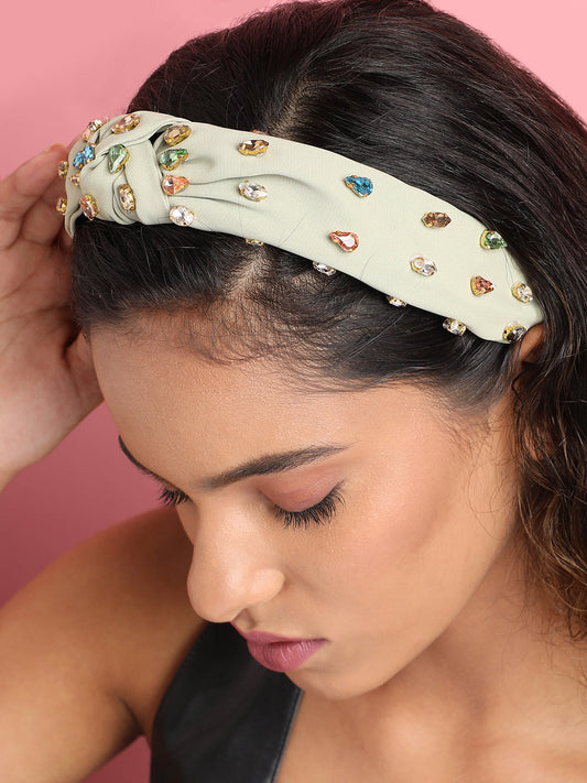 Embellished Crystal Stone Studded Hairband