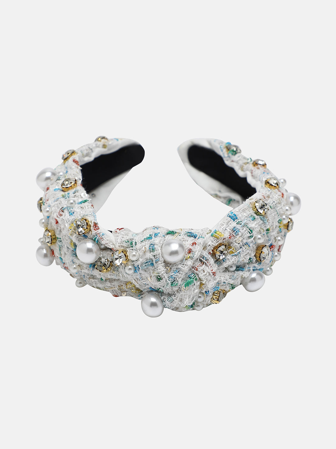 Women's The Tweed Knot Hairband - Ivory White