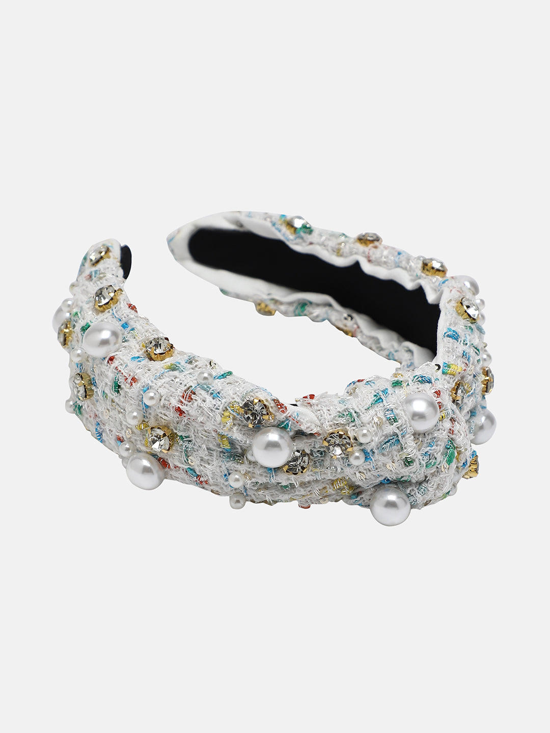 Women's The Tweed Knot Hairband - Ivory White