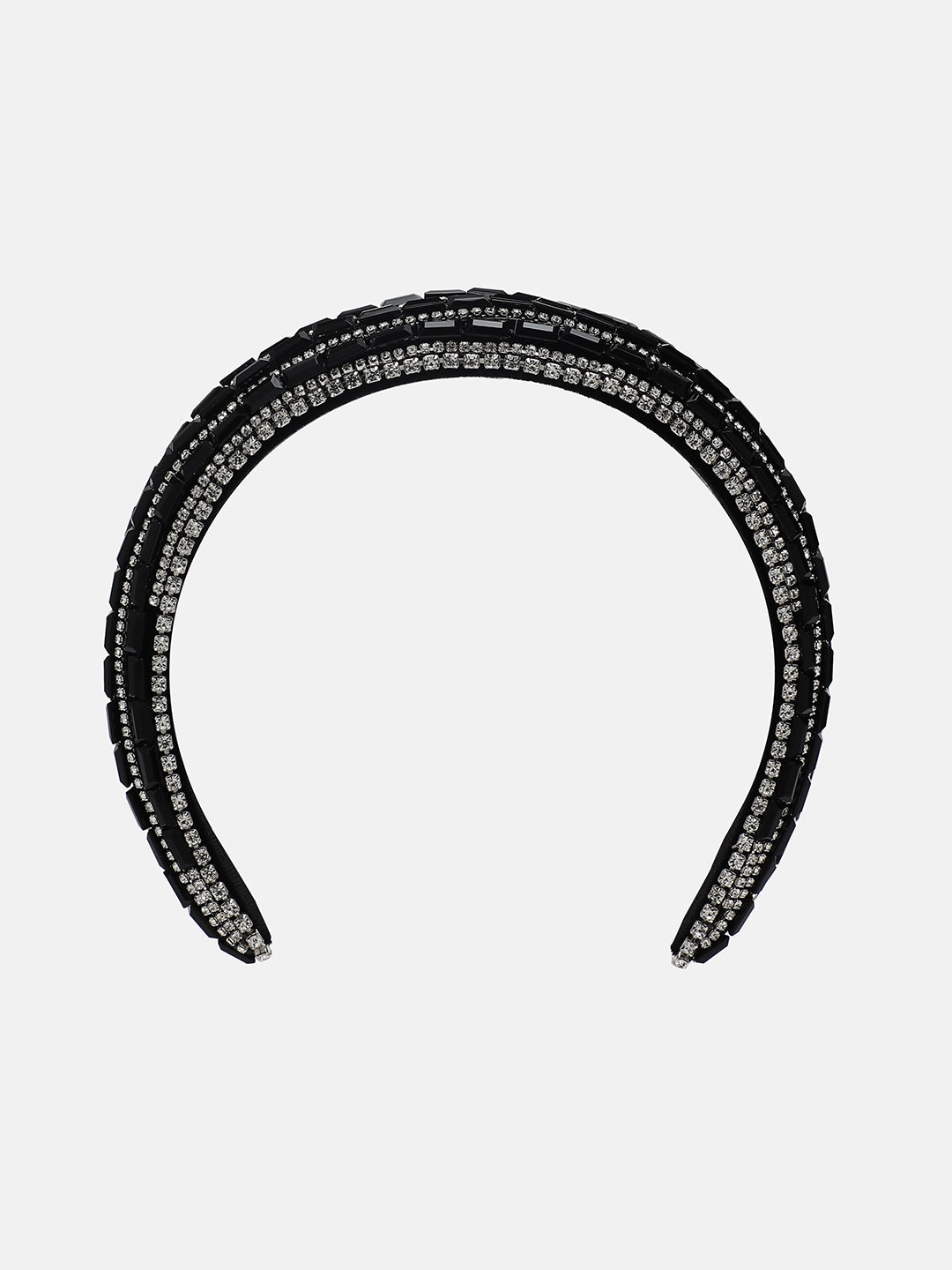 Women's The Embellish-Lined Hairband - Midnight Black