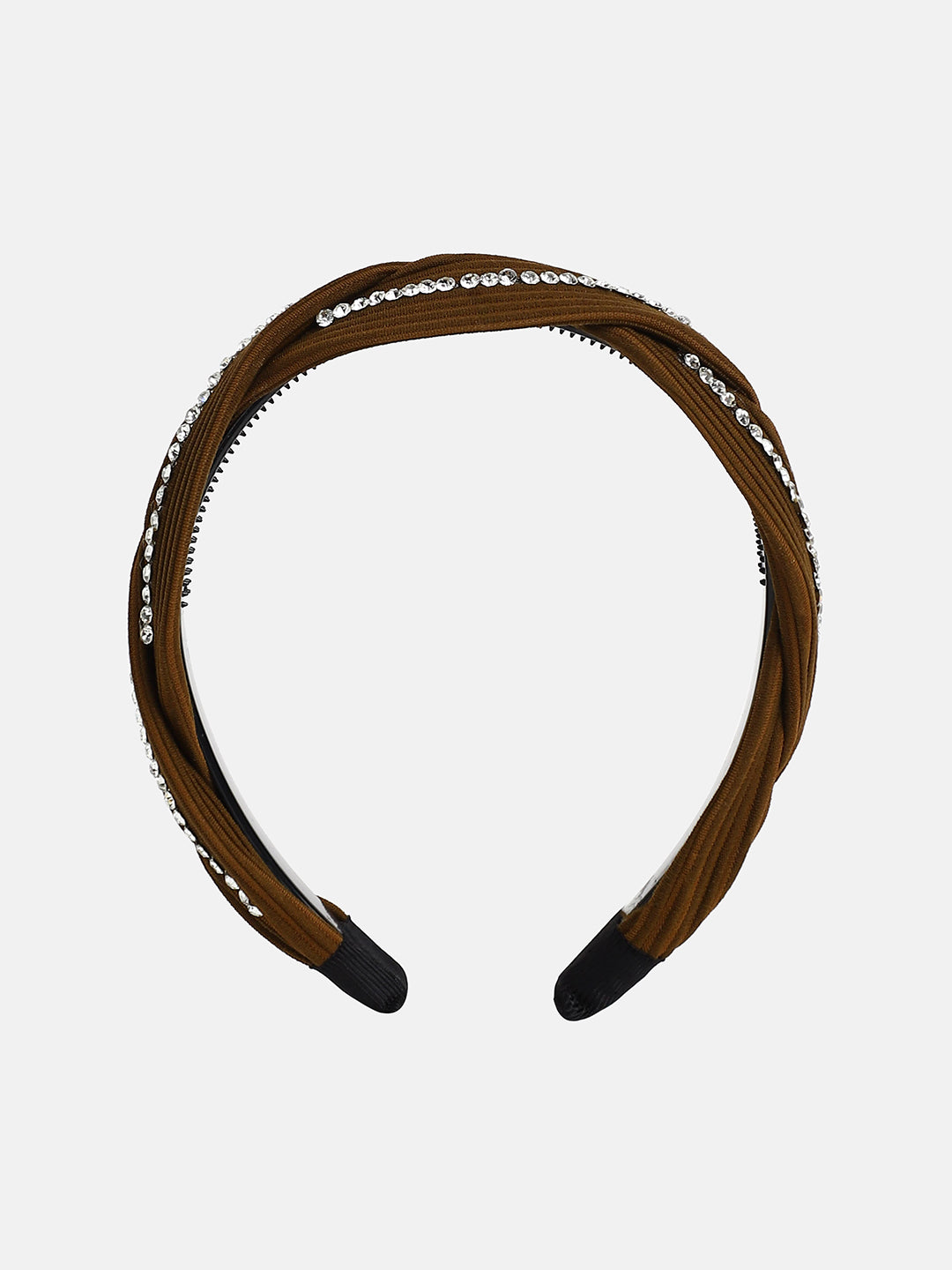 Women's The Embellish-Twist Hairband - Chocolate Brown