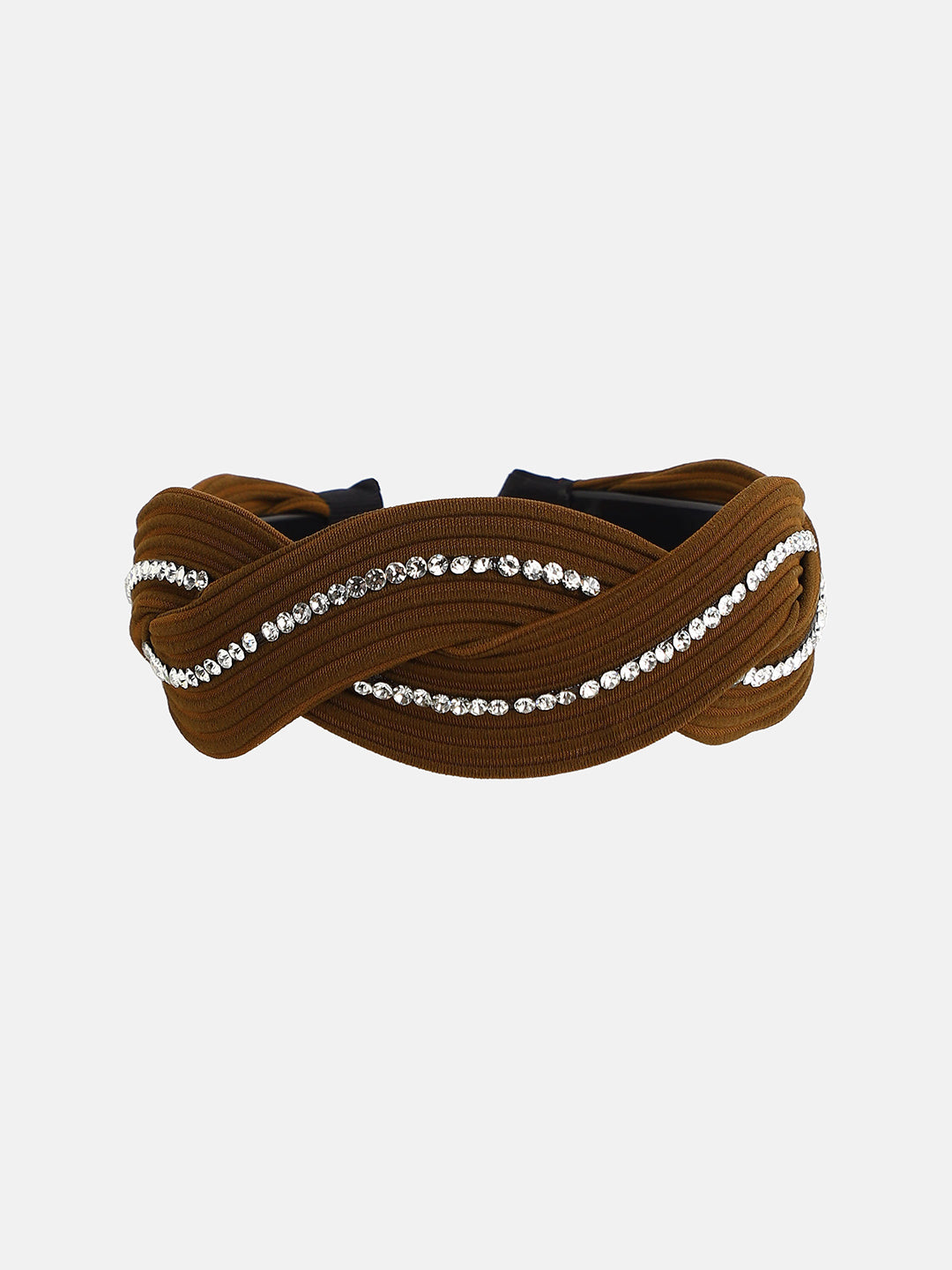 Women's The Embellish-Twist Hairband - Chocolate Brown
