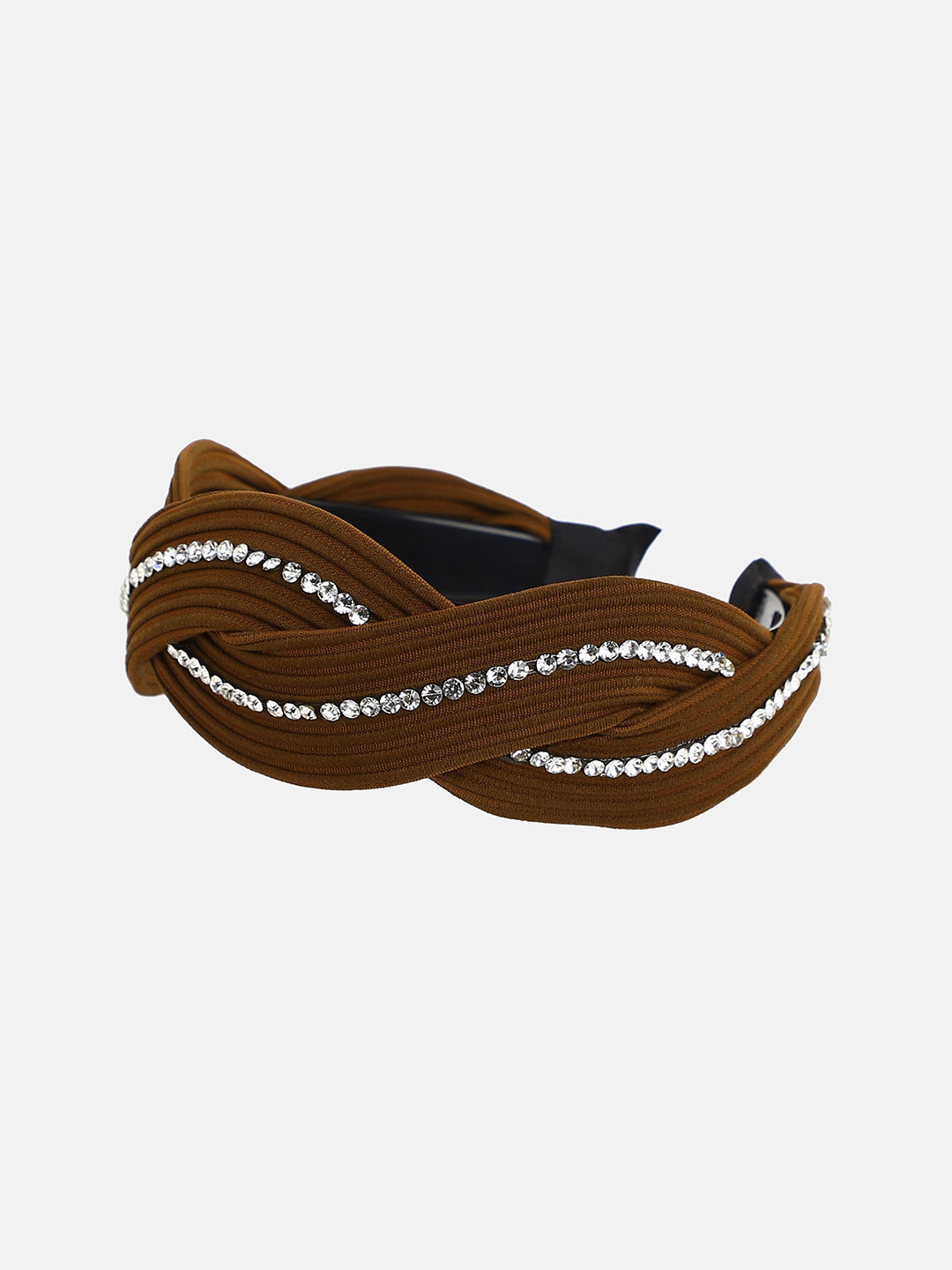 Women's The Embellish-Twist Hairband - Chocolate Brown