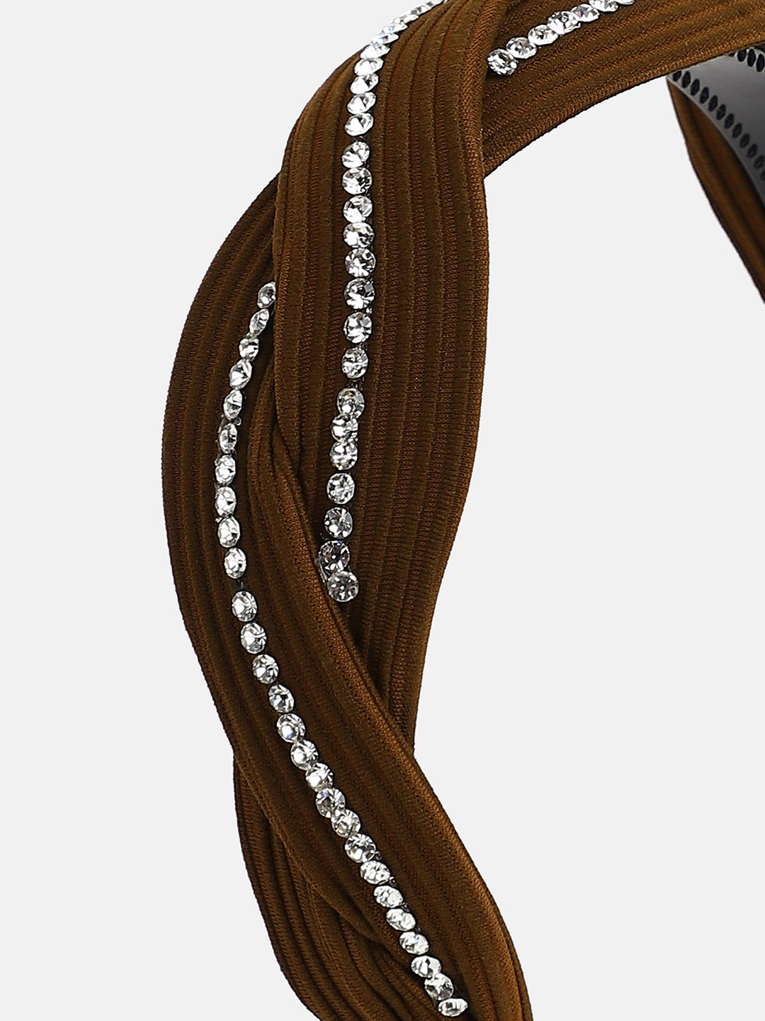 Women's The Embellish-Twist Hairband - Chocolate Brown
