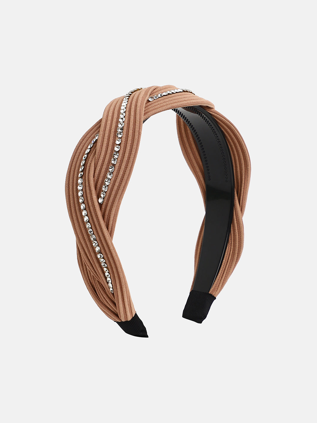 Women's The Embellish-Twist Hairband - Camel Beige