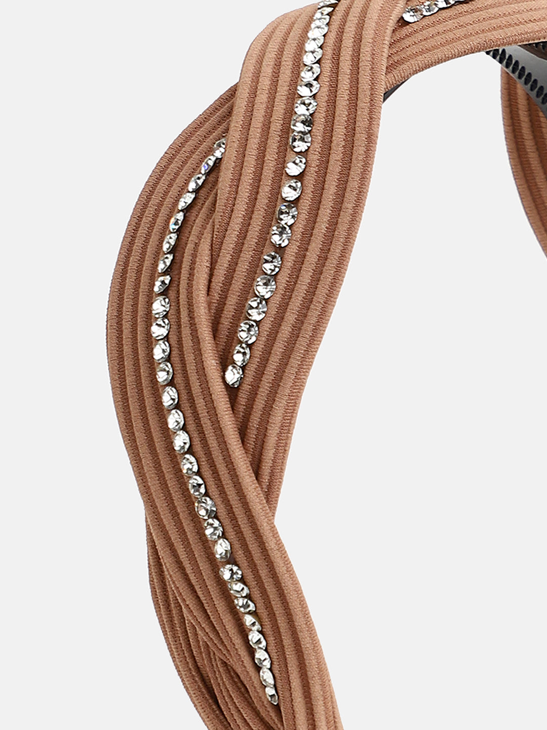Women's The Embellish-Twist Hairband - Camel Beige