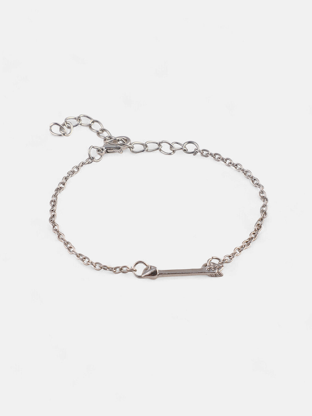 The Duello Multi-Layer Bracelet - Metallic Silver-SOHIBR6199