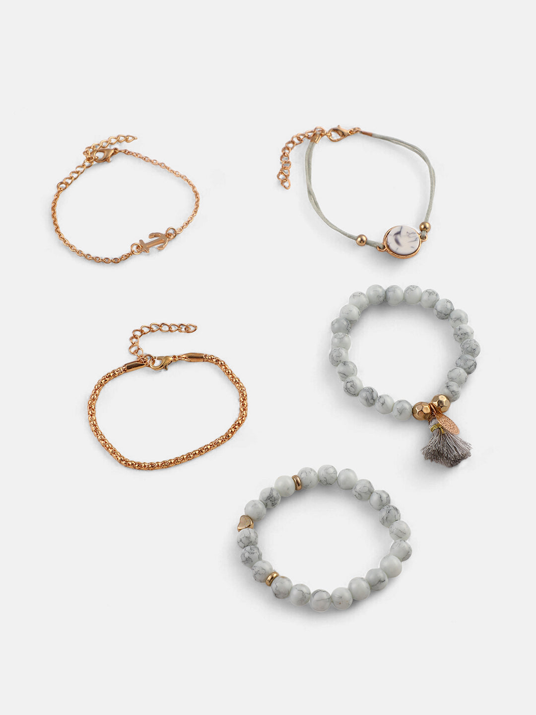 The Marmor Multi-Layer Bracelet - Cloud Grey-SOHIBR6201