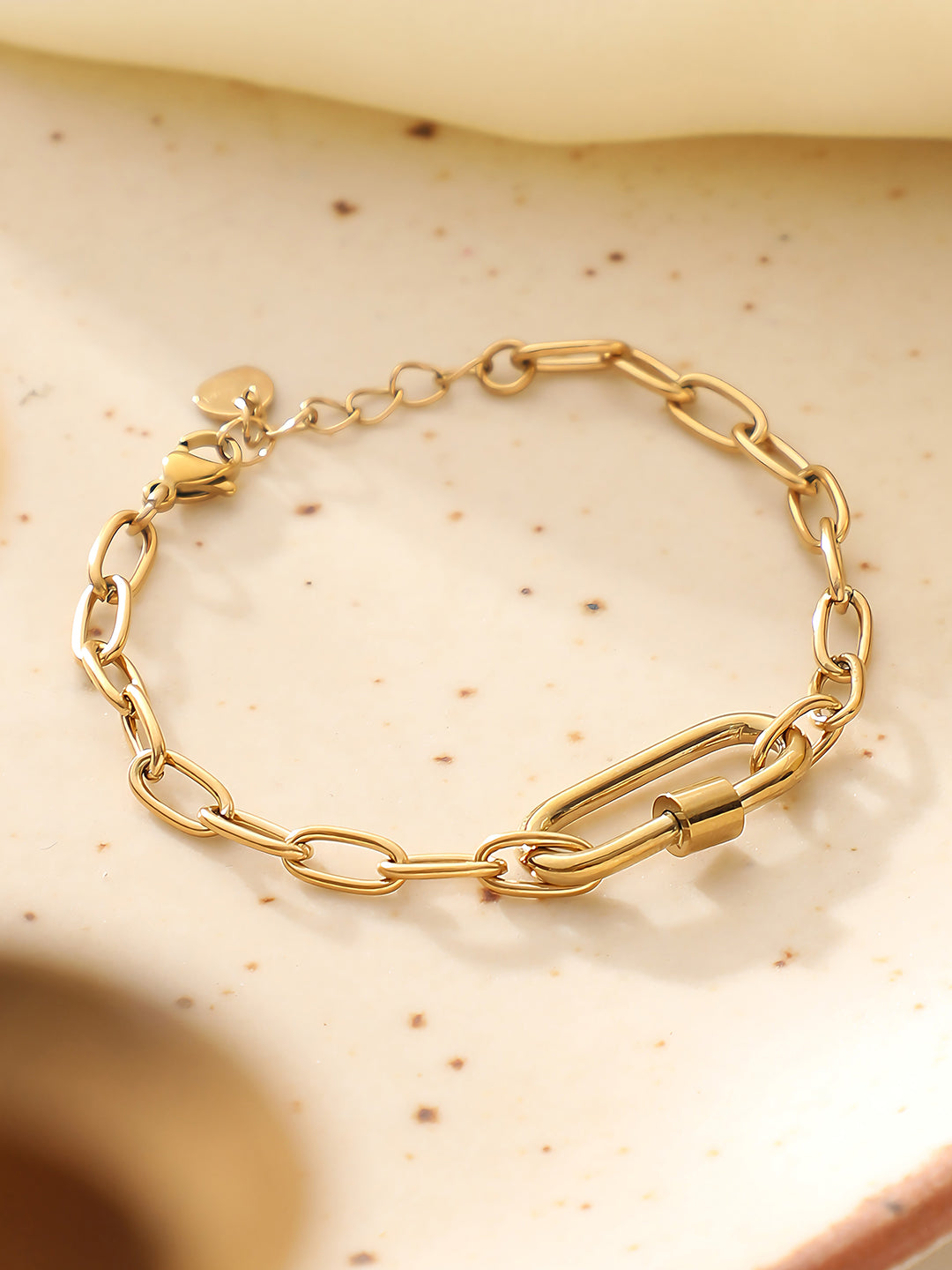 The Industrial Link Bracelet - California Gold