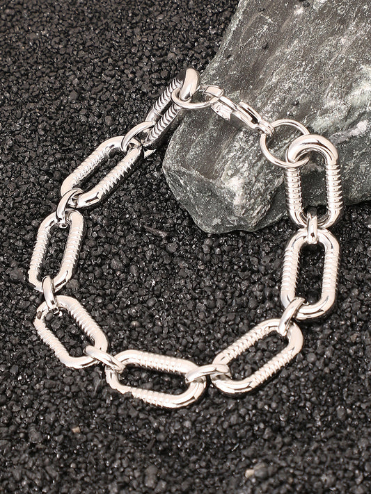 The Link Chain Bracelet - Metallic Silver