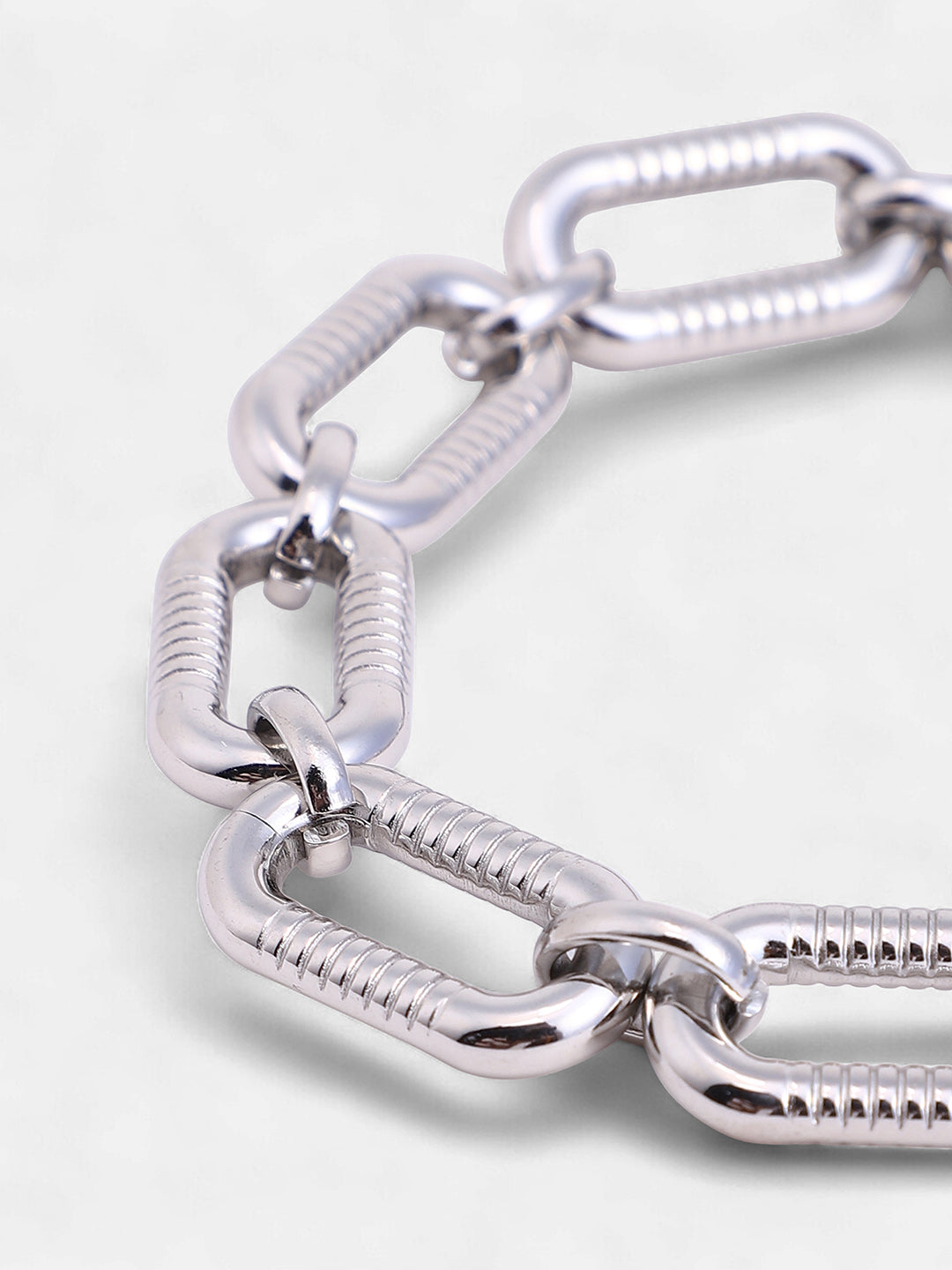 The Link Chain Bracelet - Metallic Silver
