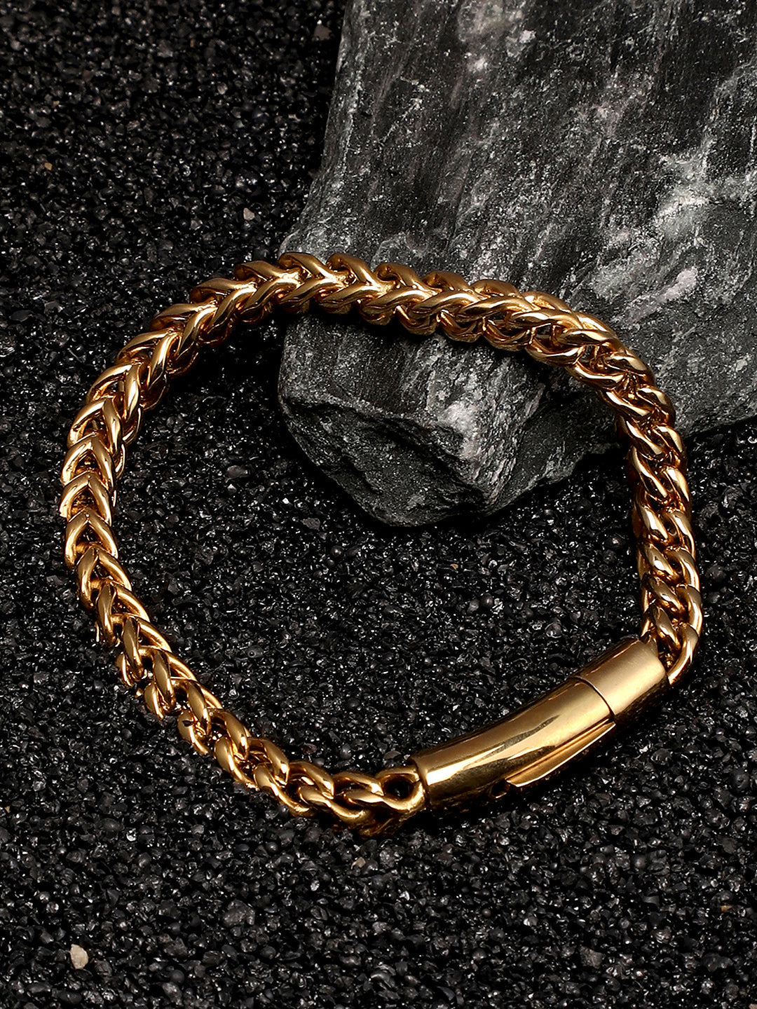 The Mesh-Link Chain Bracelet - California Gold