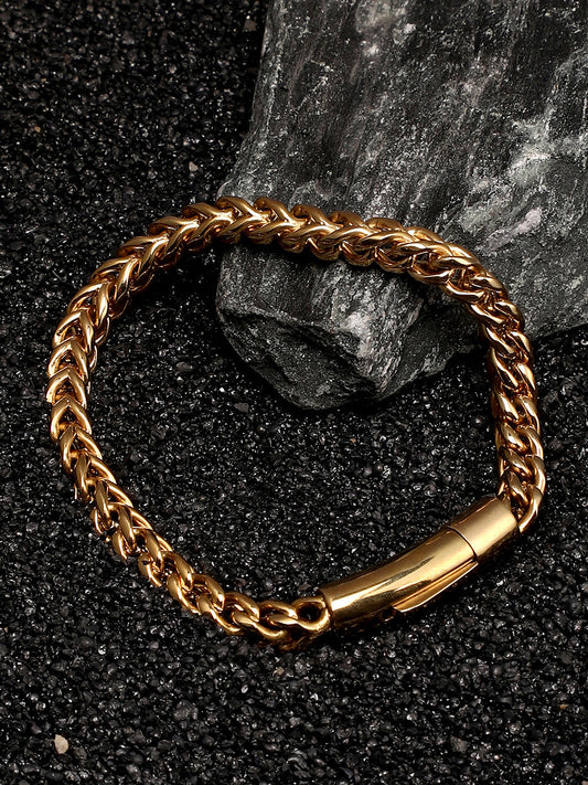 The Mesh-Link Chain Bracelet - California Gold