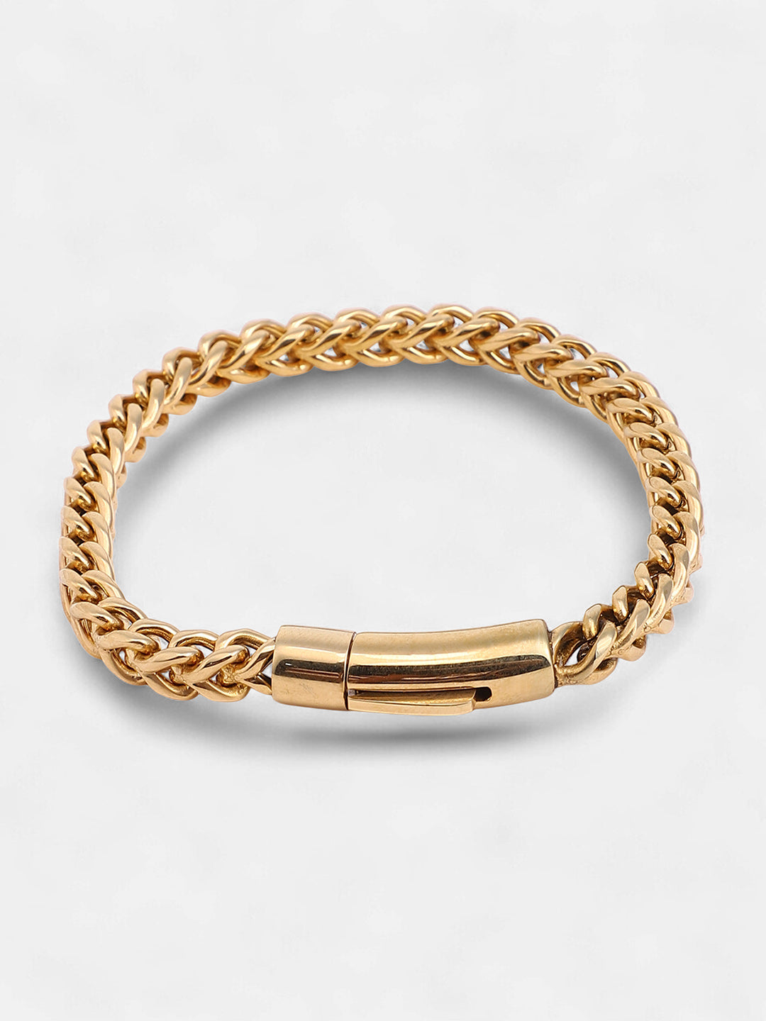 The Mesh-Link Chain Bracelet - California Gold