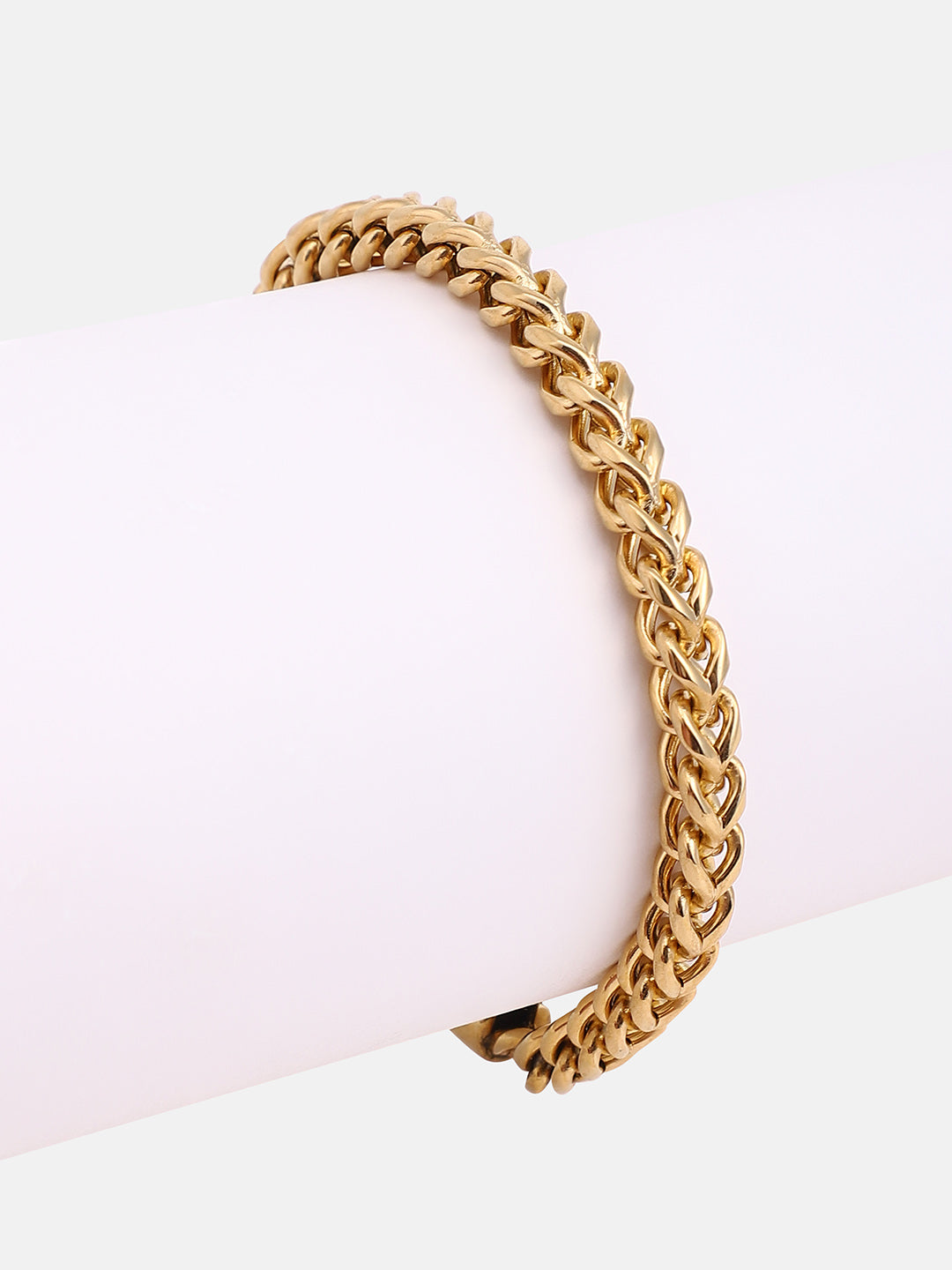 The Mesh-Link Chain Bracelet - California Gold