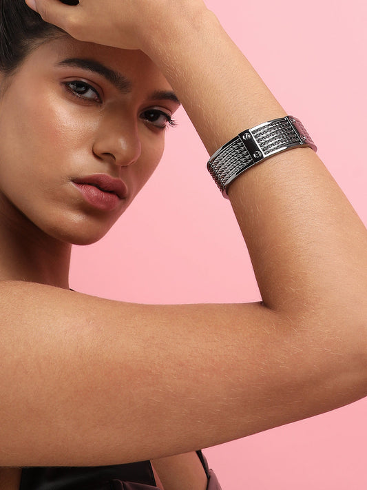 Silver-Plated Cuff Bracelet